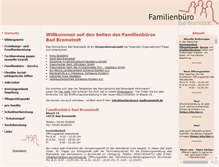 Tablet Screenshot of familienbuero-badbramstedt.de